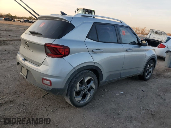 2021 Hyundai Venue SEL with VIN KMHRC8A30MU071456, listed as a Copart auction lot 82291174 with 93,694 mi miles and Salvage Title. Bid and sale history available at carsss.com. Image 3.