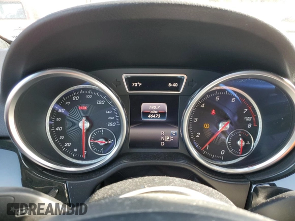2017 Mercedes-Benz GLE 350 with VIN 4JGDA5JB8HA972927, listed as a Copart auction lot 61442225 with 46,473 mi miles and Salvage title. Bid and sale history available at DreamBid. Image 9.