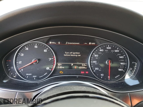 2016 Audi A6 2.0T Premium with VIN WAUFFAFCXGN185930, listed as a Copart auction lot 47794515 with 83,334 mi miles and Salvage Title. Bid and sale history available at carsss.com. Image 9.