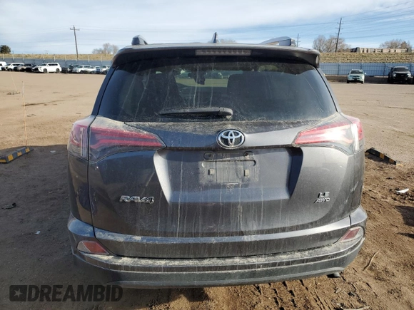 2017 Toyota RAV4 LE with VIN JTMBFREVXHJ145374, listed as a Copart auction lot 49806855 with 0 mi miles and Salvage Title. Bid and sale history available at carsss.com. Image 6.