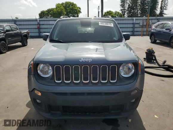 2018 Jeep Renegade Latitude with VIN ZACCJABB4JPJ32945, listed as a Copart auction lot 60238015 with 49,717 mi miles and Salvage title. Bid and sale history available at DreamBid. Image 5.