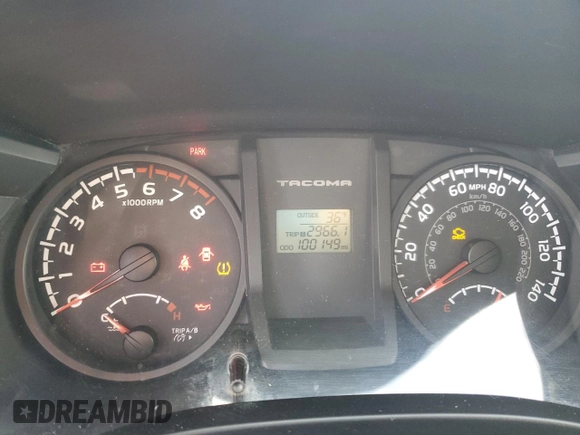 2016 Toyota Tacoma SR z VIN 5TFSX5EN9GX044179, wystawiony jako Copart lot #45504835 z przebiegiem 101 000 mil mil oraz Szkoda całkowita • Salvage title. Historia ofert i sprzedaży dostępna na DreamBid. Obrazek 9.