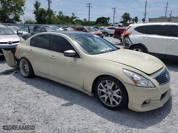 2013 Infiniti G37 Sedan Journey with VIN JN1CV6AP0DM713754, listed as a Copart auction lot 54135185 with 126,986 mi miles and Salvage Title. Bid and sale history available at carsss.com. Image 4.