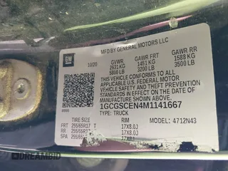 2021 Chevrolet Colorado 2WD LT with VIN 1GCGSCEN4M1141667, listed as a IAAI auction lot 41712760 with 105,905 mi miles. Bid and sale history available at carsss.com. Image 9.