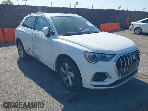 2020 Audi Q3 Premium with VIN WA1AECF35L1109328, listed as a IAAI auction lot 42305831 with 49,820 mi miles and . Bid and sale history available at DreamBid. Image 1.