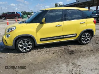 2014 FIAT 500L Trekking with VIN ZFBCFADH9EZ018889, listed as a Copart auction lot 71537264 with 76,430 mi miles and Salvage Title. Bid and sale history available at carsss.com. Image 1.