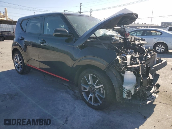 2021 Kia Soul Turbo with VIN KNDJ53AF0M7749405, listed as a Copart auction lot 46735405 with Not Provided miles and Salvage Title. Bid and sale history available at DreamBid. Image 4.
