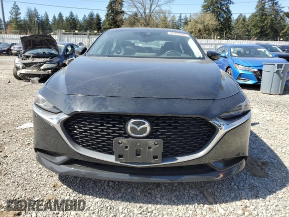 2021 Mazda 3 Premium with VIN 3MZBPADLXMM214735, listed as a Copart auction lot 52958545 with 22,594 mi miles and Salvage title. Bid and sale history available at DreamBid. Image 5.
