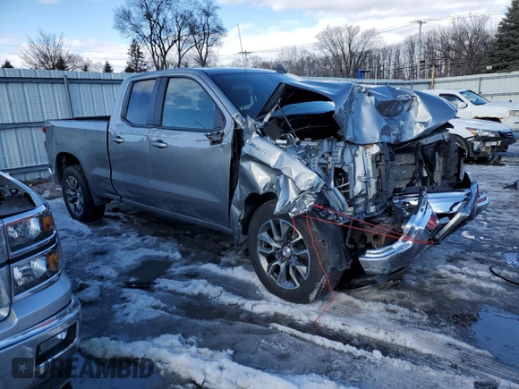 2023 Chevrolet Silverado 1500 LT with VIN 1GCRDDED0PZ329043, listed as a Copart auction lot 47159045 with 0 mi miles and Salvage Title. Bid and sale history available at carsss.com. Image 4.