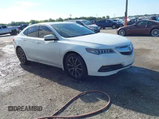 2015 Acura TLX V6 Tech with VIN 19UUB2F51FA006484, listed as a IAAI auction lot 41842538 with 135,135 mi miles. Bid and sale history available at carsss.com. Image 1.