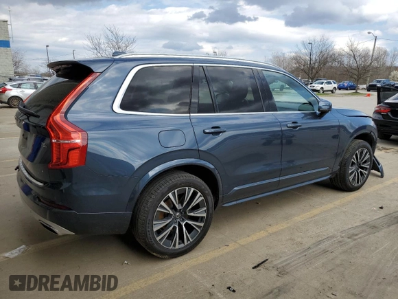 2020 Volvo XC90 Momentum with VIN YV4102PK8L1531384, listed as a Copart auction lot 50716725 with 76,389 mi miles and Salvage Title. Bid and sale history available at carsss.com. Image 3.