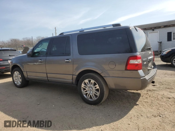 2014 Ford Expedition Max Limited with VIN 1FMJK2A5XEEF61865, listed as a Copart auction lot 47816245 with 120,595 mi miles and Non repairable. Bid and sale history available at DreamBid. Image 2.
