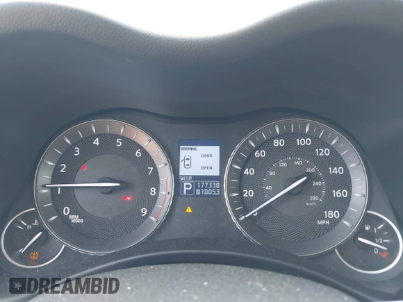 2012 Infiniti M with VIN JN1BY1AR3CM390550, listed as a IAAI auction lot 42797466 with 177,338 mi miles and . Bid and sale history available at DreamBid. Image 7.