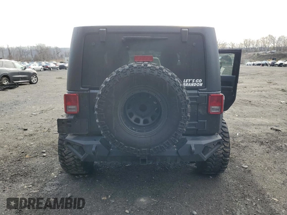 2017 Jeep Wrangler Sport with VIN 1C4AJWAG8HL569835, listed as a Copart auction lot 52822585 with 46,023 mi miles and Salvage Title. Bid and sale history available at DreamBid. Image 6.