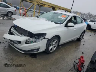 2015 Volvo S60 T5 Drive-E Premier with VIN YV126MFKXF1342348, listed as a Copart auction lot 44779925 with 98,947 mi miles and Salvage Title. Bid and sale history available at carsss.com. Image 1.