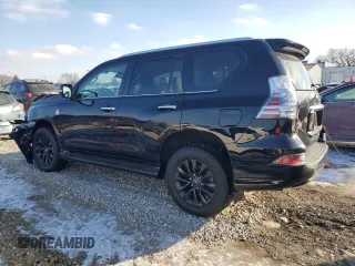 2023 Lexus GX with VIN JTJAM7BX2P5370792, listed as a Copart auction lot 88740935 with 10,725 mi miles and Salvage Title. Bid and sale history available at carsss.com. Image 2.