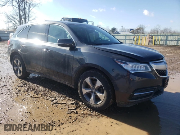 2016 Acura MDX with VIN 5FRYD4H25GB058054, listed as a Copart auction lot 40644373 with 91,886 mi miles. Bid and sale history available at carsss.com. Image 4.