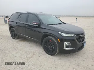 2022 Chevrolet Traverse Premier with VIN 1GNERKKW7NJ184791, listed as a Copart auction lot 44900045 with 36,796 mi miles and Salvage title. Bid and sale history available at DreamBid. Image 4.