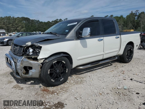 2004 Nissan Titan LE with VIN 1N6AA07A44N580326, listed as a Copart auction lot 53446825 with 236,618 mi miles and Salvage title. Bid and sale history available at DreamBid. Image 1.