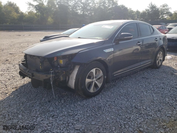 2014 Kia Optima Hybrid LX with VIN KNAGM4AD5E5065025, listed as a Copart auction lot 67898924 with 133,896 mi miles and Salvage Title. Bid and sale history available at carsss.com. Image 1.