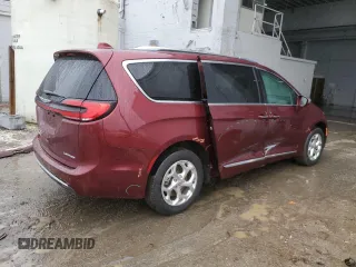 2021 Chrysler Pacifica Limited z VIN 2C4RC3GG5MR553967, wystawiony jako Copart lot #58008075 z przebiegiem 81 975 mil mil oraz Szkoda całkowita • Salvage title. Historia ofert i sprzedaży dostępna na DreamBid. Obrazek 3.