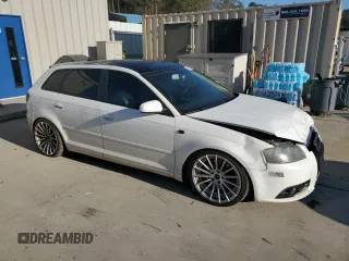 2008 Audi A3 S-Line with VIN WAUKD78P08A128247, listed as a Copart auction lot 80413334 with 238,960 mi miles and Salvage Title. Bid and sale history available at carsss.com. Image 4.