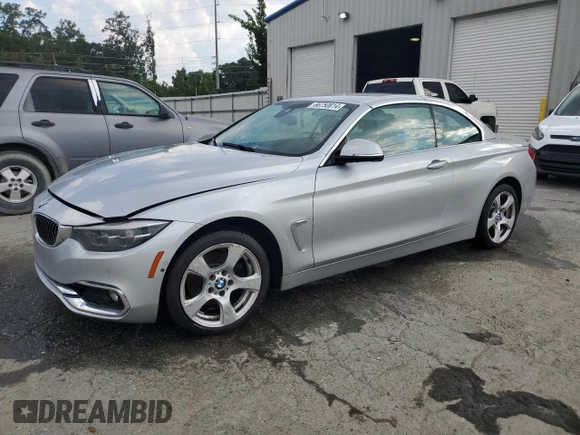 2018 BMW 4 Series 430i xDrive with VIN WBA4Z3C58JEC48792, listed as a Copart auction lot 66750814 with 75,648 mi miles and Salvage Title. Bid and sale history available at DreamBid. Image 1.