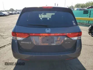 2016 Honda Odyssey Touring Elite with VIN 5FNRL5H91GB092214, listed as a Copart auction lot 61158745 with 121,477 mi miles and Salvage title. Bid and sale history available at DreamBid. Image 6.