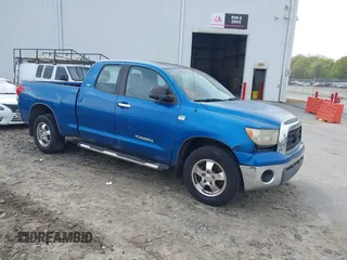 2007 Toyota Tundra SR5 with VIN 5TBRT54177S451909, listed as a IAAI auction lot 41896465 with 283,382 mi miles and . Bid and sale history available at DreamBid. Image 1.