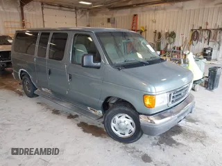 2006 Ford Econoline Passenger XL with VIN 1FMRE11L96DA99048, listed as a IAAI auction lot 42673491 with 120,776 mi miles and . Bid and sale history available at DreamBid. Image 1.