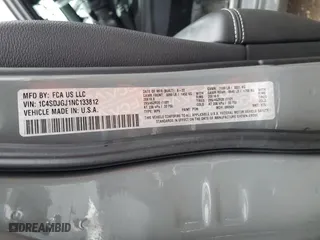 2022 Dodge Durango SRT 392 with VIN 1C4SDJGJ1NC133812, listed as a Copart auction lot 85062594 with 34,867 mi miles and Salvage Title. Bid and sale history available at carsss.com. Image 13.