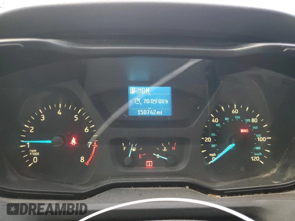 2016 Ford Transit Cargo with VIN 1FTYE1ZM5GKA06617, listed as a Copart auction lot 82596924 with 150,742 mi miles and Salvage Title. Bid and sale history available at carsss.com. Image 9.