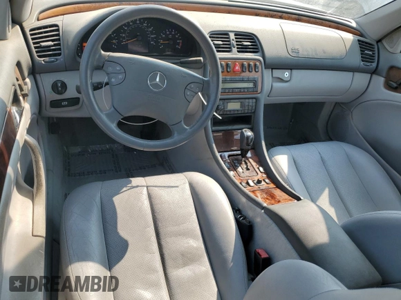 2003 Mercedes-Benz CLK 320 with VIN WDBLK65G33T139654, listed as a Copart auction lot 73169214 with 60,448 mi miles and Salvage Title. Bid and sale history available at DreamBid. Image 8.