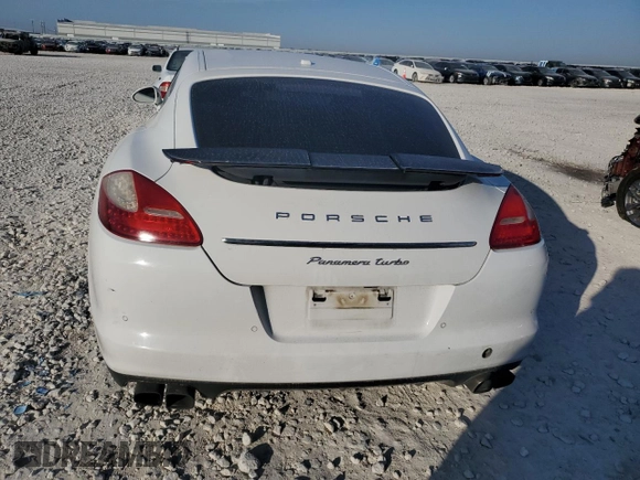 2012 Porsche Panamera Turbo with VIN WP0AC2A7XCL090859, listed as a Copart auction lot 80329554 with 165,622 mi miles and Salvage Title. Bid and sale history available at carsss.com. Image 6.