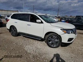 2020 Nissan Pathfinder Platinum with VIN 5N1DR2DM1LC628440, listed as a Copart auction lot 78098474 with 42,364 mi miles and Salvage Title. Bid and sale history available at carsss.com. Image 4.