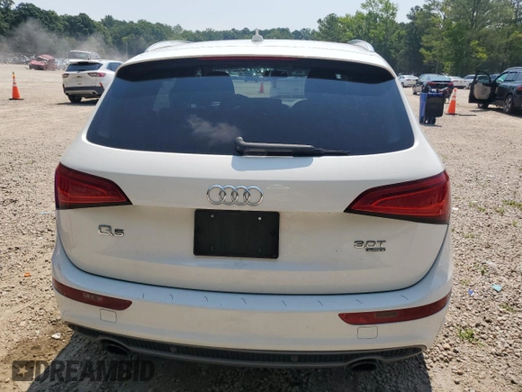 2014 Audi Q5 Premium Plus with VIN WA1DGAFP1EA087006, listed as a Copart auction lot 62254395 with 80,923 mi miles and Salvage title. Bid and sale history available at DreamBid. Image 6.