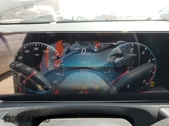 2021 Mercedes-Benz CLA with VIN W1K5J5BBXMN214717, listed as a Copart auction lot 66010264 with 45,742 mi miles and Salvage Title. Bid and sale history available at carsss.com. Image 9.