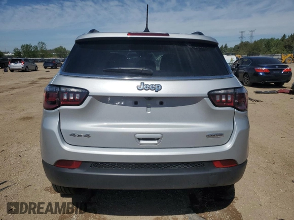 2025 Jeep Compass Latitude with VIN 3C4NJDBN7ST515618, listed as a Copart auction lot 57312805 with 670 mi miles and Salvage title. Bid and sale history available at DreamBid. Image 6.
