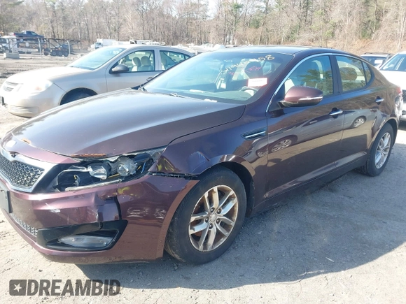 2013 Kia Optima LX with VIN 5XXGM4A78DG193265, listed as a IAAI auction lot 41940958 with 108,284 mi miles. Bid and sale history available at carsss.com. Image 2.