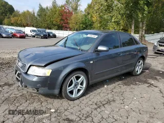 2004 Audi A4 1.8T with VIN WAULC68E84A017441, listed as a Copart auction lot 77380194 with 161,257 mi miles and Salvage Title. Bid and sale history available at carsss.com. Image 1.