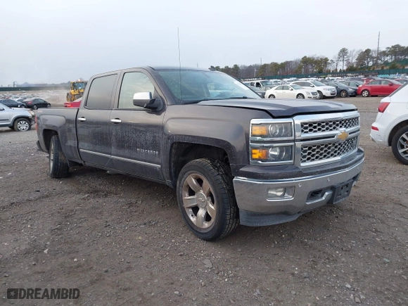 2014 Chevrolet Silverado 1500 LTZ with VIN 3GCUKSEC4EG384636, listed as a IAAI auction lot 41352484 with 153,976 mi miles. Bid and sale history available at carsss.com. Image 1.