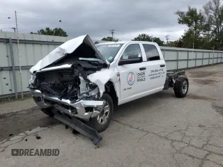 2020 Ram 2500 Tradesman with VIN 3C7WR4HJ0LG307787, listed as a Copart auction lot 80915224 with 109,554 mi miles and Salvage Title. Bid and sale history available at carsss.com. Image 1.