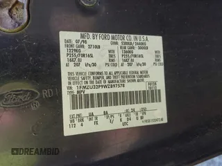 1998 Ford Explorer XLT с VIN 1FMZU32P9WZB97578, выставлен на аукционе IAAI как лот 41604341 с пробегом 183 881 миль миль и . История ставок и продаж доступна на DreamBid. Изображение 9.