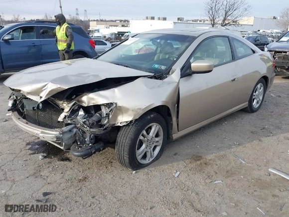 2007 Honda Accord Cpe EX-L with VIN 1HGCM72657A006927, listed as a IAAI auction lot 41621777 with 1 mi miles. Bid and sale history available at carsss.com. Image 2.