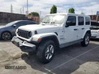 2019 Jeep Wrangler Unlimited Sahara with VIN 1C4HJXEN0KW521751, listed as a Copart auction lot 50650025 with 75,640 mi miles and Salvage Title. Bid and sale history available at DreamBid. Image 1.