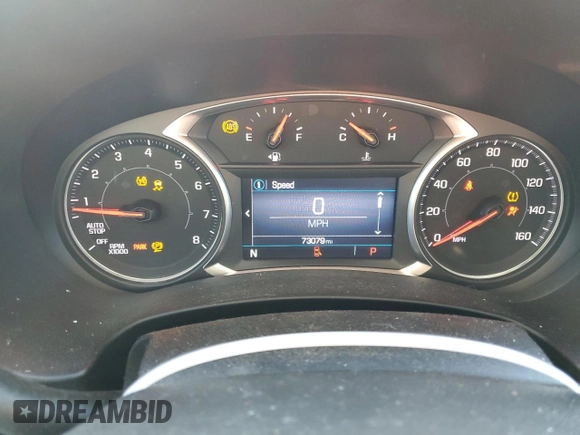 2020 GMC Terrain SLE with VIN 3GKALTEV4LL344105, listed as a Copart auction lot 87712415 with 73,079 mi miles and Salvage Title. Bid and sale history available at DreamBid. Image 9.