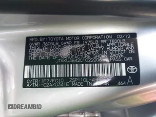 2012 Scion xD with VIN JTKKU4B42C1022206, listed as a IAAI auction lot 41743019 with 112,092 mi miles and . Bid and sale history available at DreamBid. Image 9.