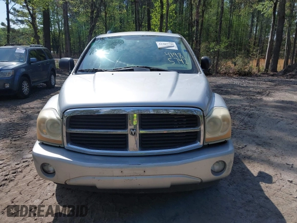 2005 Dodge Durango SLT with VIN 1D4HB48D55F590389, listed as a IAAI auction lot 41985742 with 233,226 mi miles and . Bid and sale history available at DreamBid. Image 6.