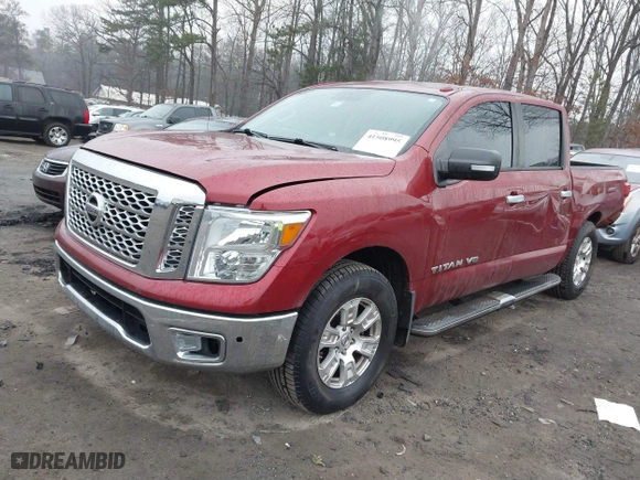 2018 Nissan Titan SV with VIN 1N6AA1EKXJN544542, listed as a IAAI auction lot 41508995 with 131,757 mi miles. Bid and sale history available at carsss.com. Image 16.