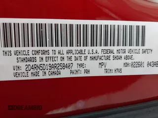 2010 Dodge Grand Caravan SXT z VIN 2D4RN5D19AR258407, wystawiony jako IAAI lot #42072185 z przebiegiem 205 424 mil mil oraz . Historia ofert i sprzedaży dostępna na DreamBid. Obrazek 9.